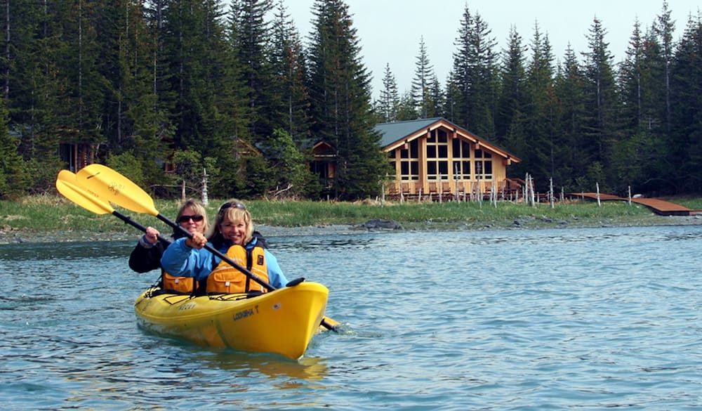 Kayaking at Kenai Fjords Glacier Lodge